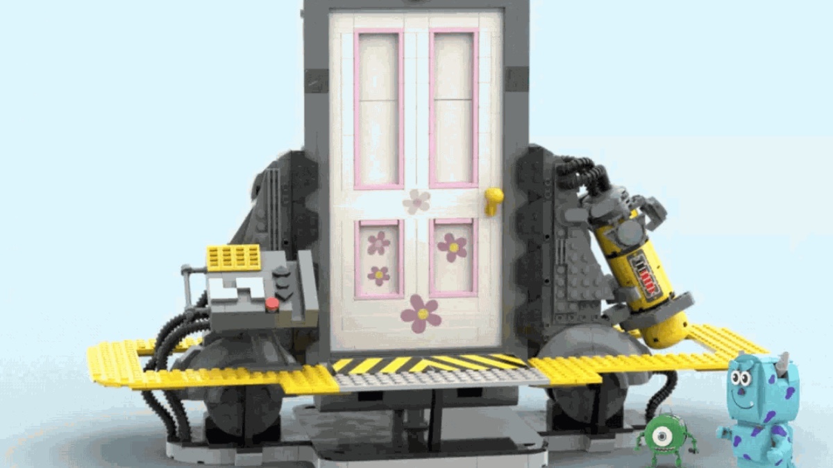 Scare up a new LEGO Ideas set with this giant Monsters, Inc. door
