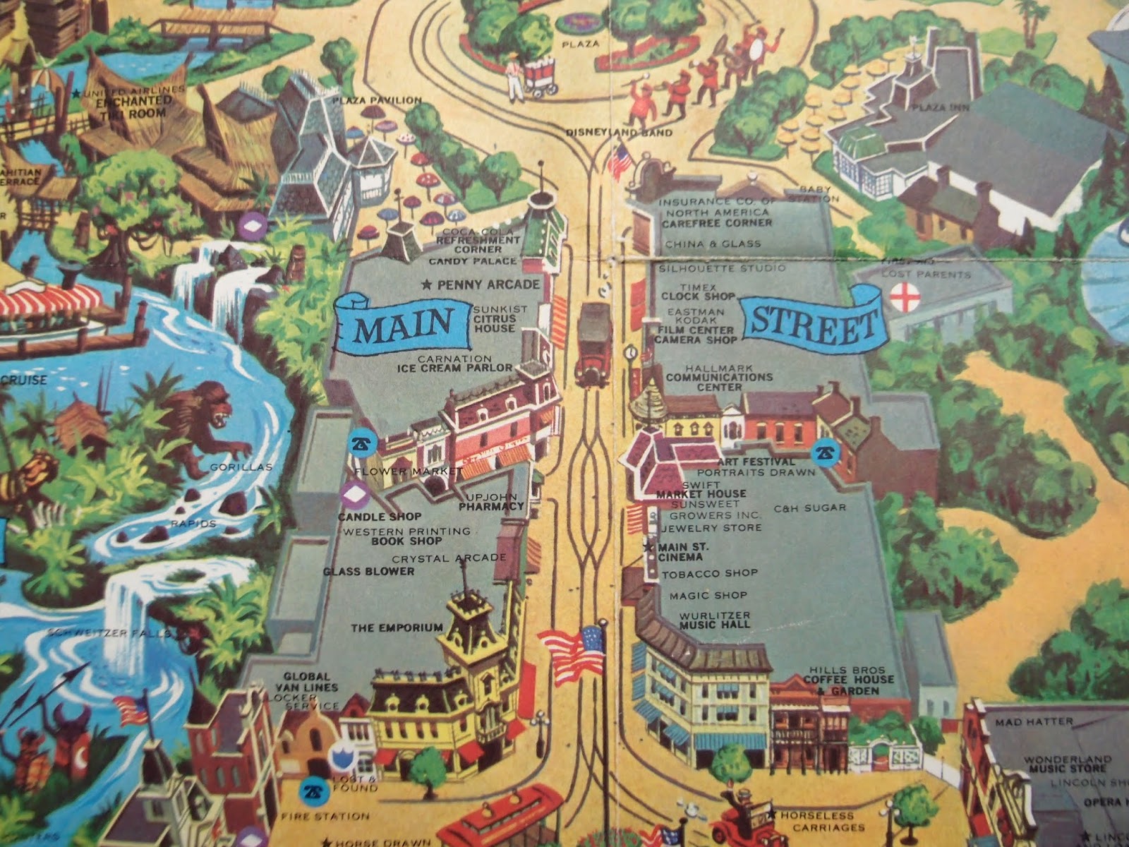 disneyland main street map